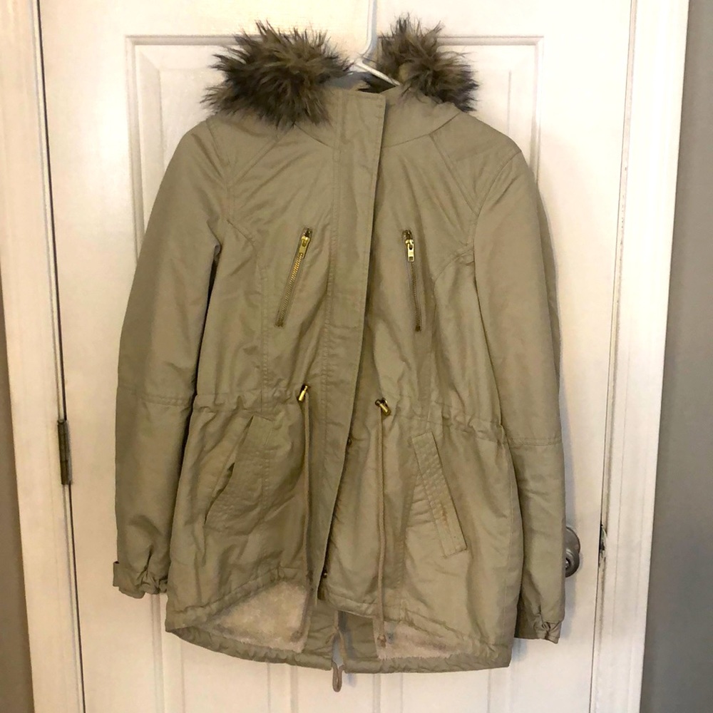 Tan winter coat